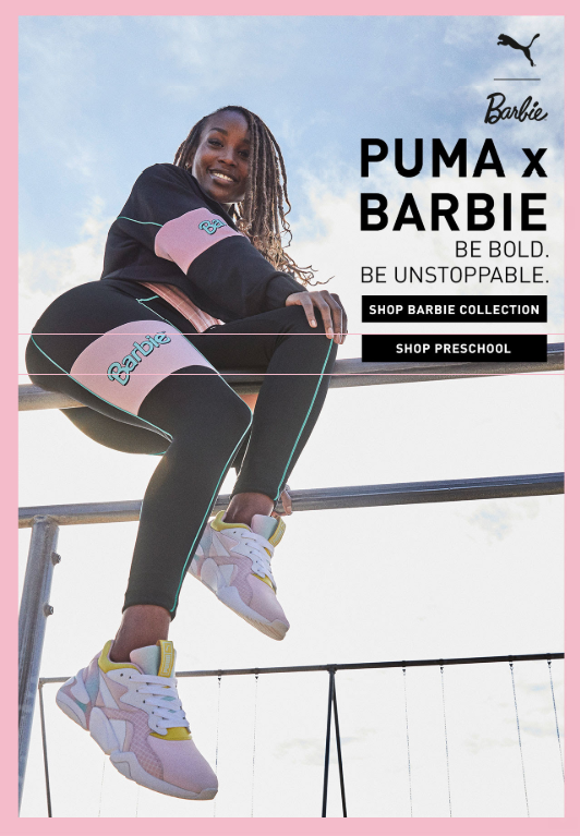 puma x barbie collection